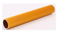 Yellow Coated Hollow Aluminium Tube Connecting Parts High Intensity